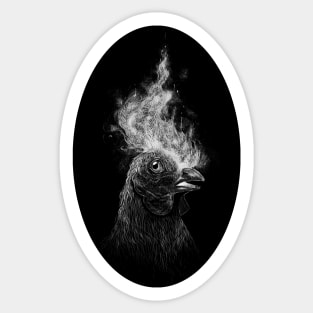 Fire Rooster Sticker